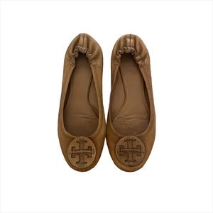 Tan Tory Burch Flats